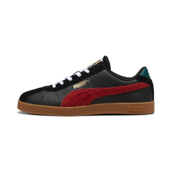 PUMA Club II Year Of Sports Men's Sneakers in Black/Intense Red/Gum Product Image