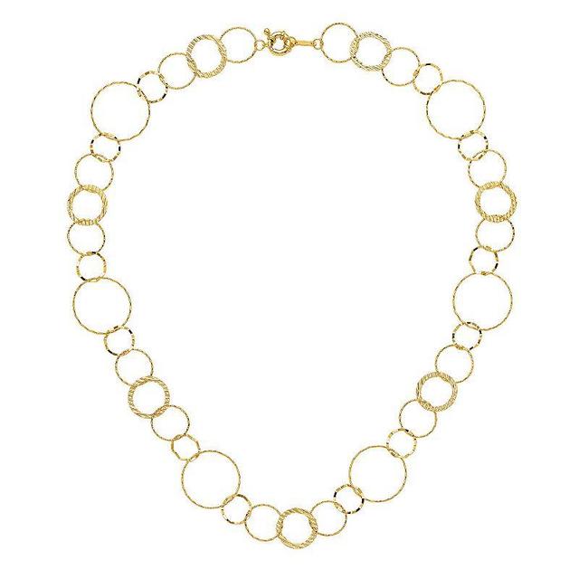 14k Gold Circle Chain Necklace, Womens Product Image