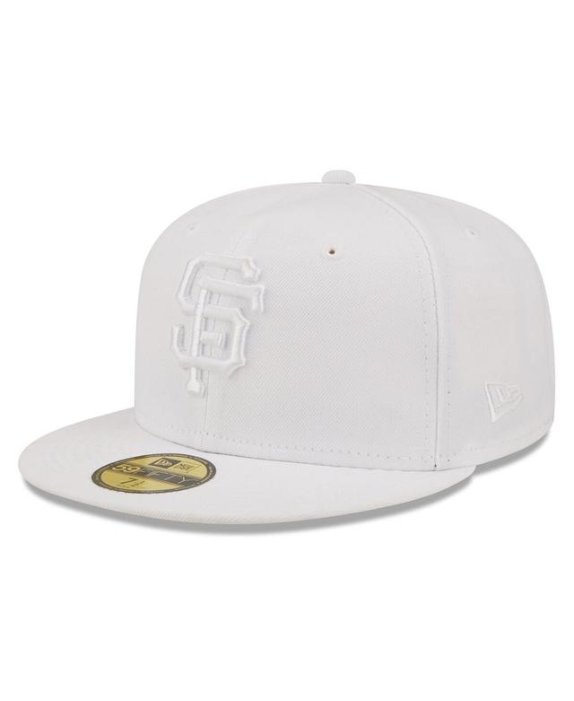 Mens New Era San Francisco Giants White 59FIFTY Fitted Hat Product Image