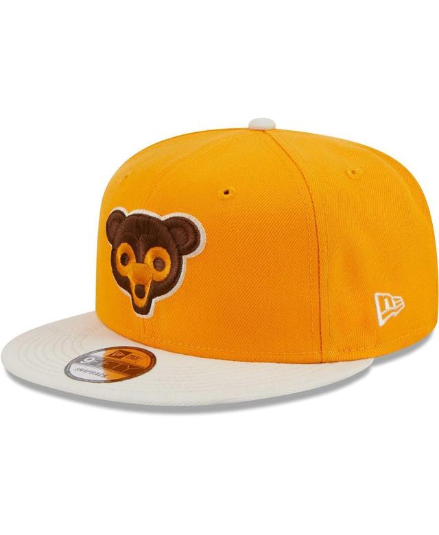 Mens New Era Gold Chicago Cubs Tiramisu 9FIFTY Snapback Hat Product Image