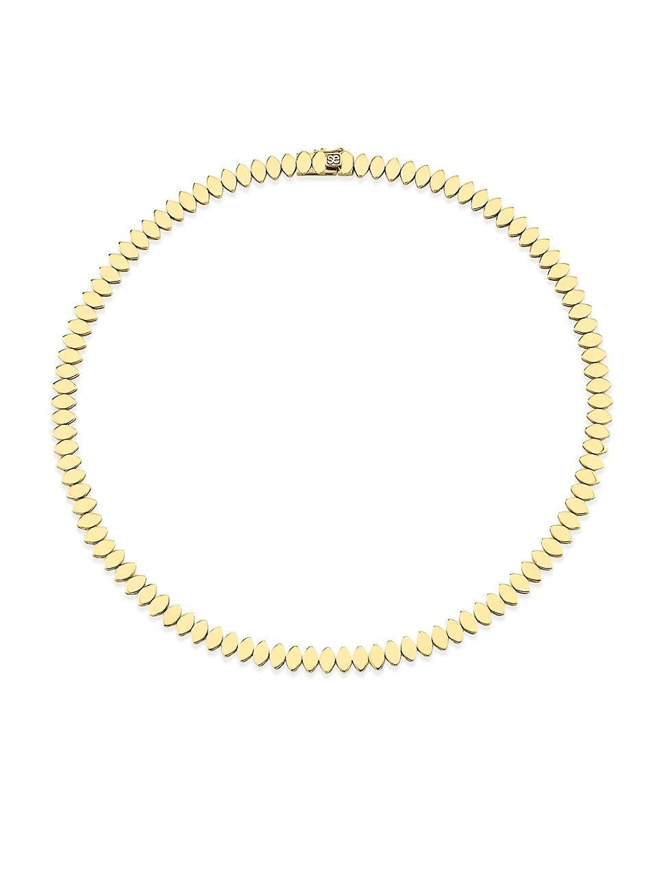 Womens 14K Yellow Gold Marquise Necklace Product Image