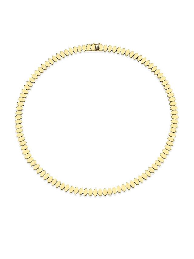 Womens 14K Yellow Gold Marquise Necklace Product Image