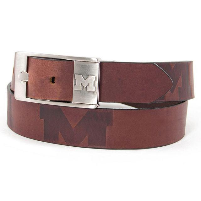 Mens Michigan Wolverines Brandish Leather Belt Product Image