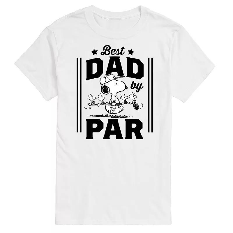 Mens Peanuts Best Dad By Par Graphic Tee Product Image