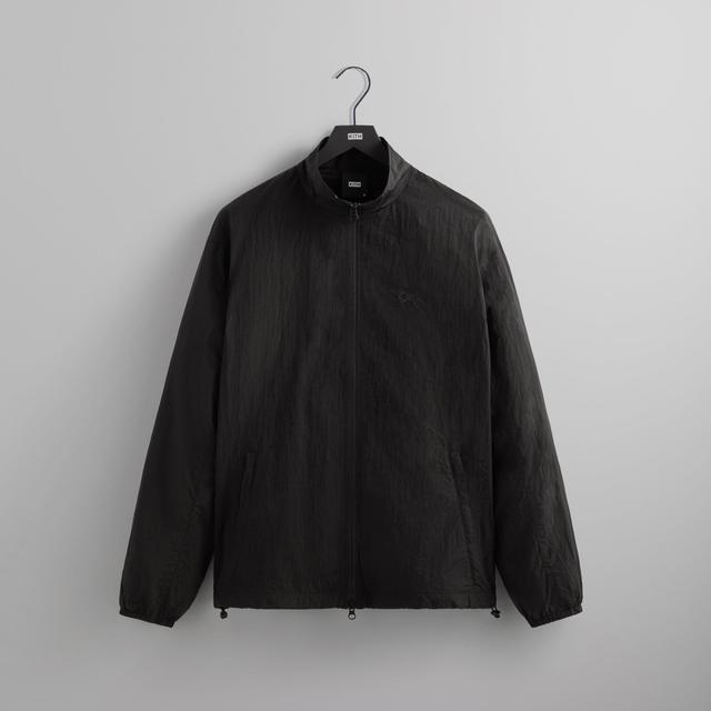 Kith Wrinkle Nylon Windsor Panelled Track Jacket - Black Male Product Image