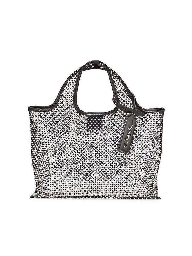 Womens Mini Market Crystal Mesh Tote Bag Product Image