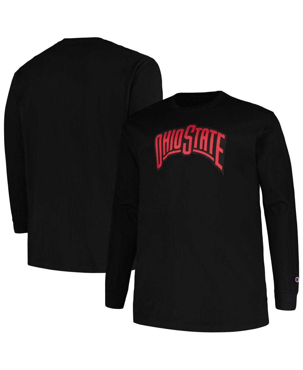 Mens Profile Black Ohio State Buckeyes Big and Tall Pop Long Sleeve T-shirt Product Image