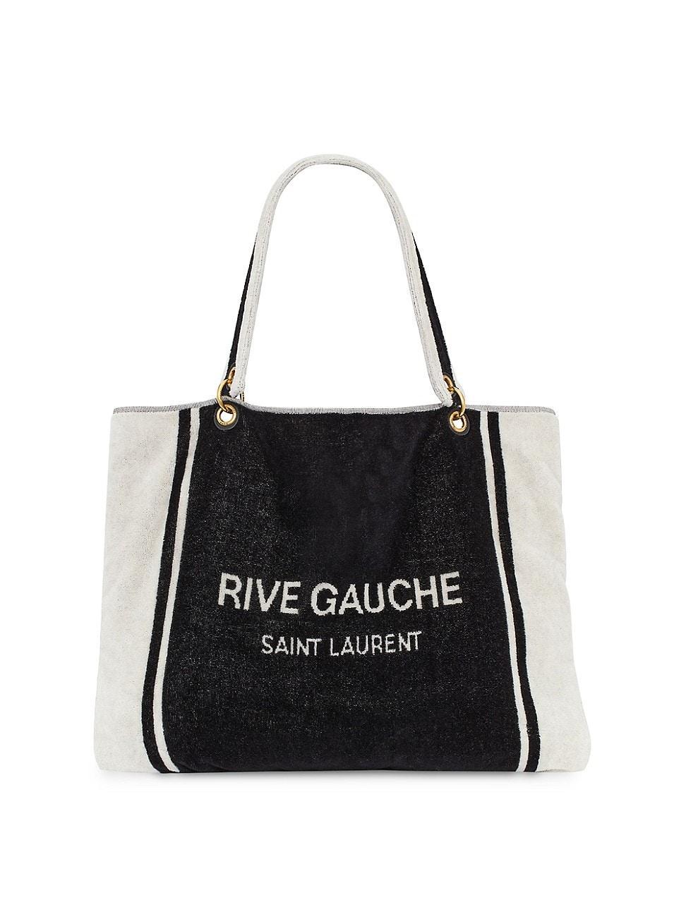 Womens Rive Gauche Towel Tote Bag in Terry Cloth Product Image