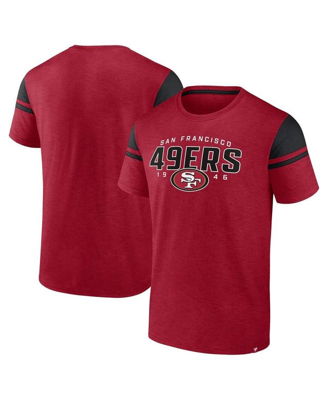 Fanatics Mens Scarlet San Francisco 49ers Old School Play Slub T-Shirt - Scarlet Product Image