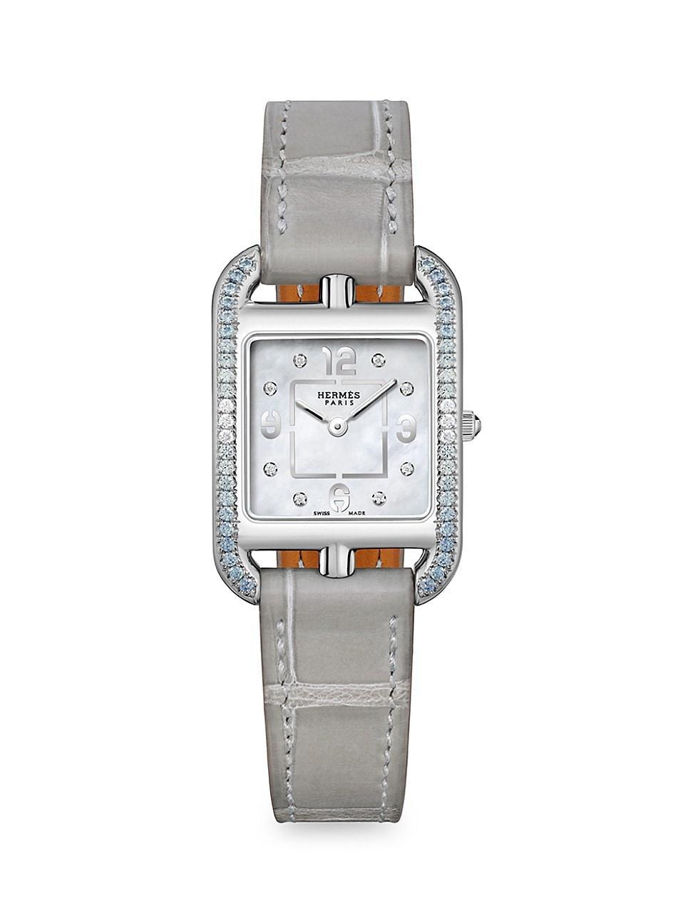 Womens Cape Cod 31MM Stainless Steel, Multi-Stone & Alligator Strap Watch Product Image