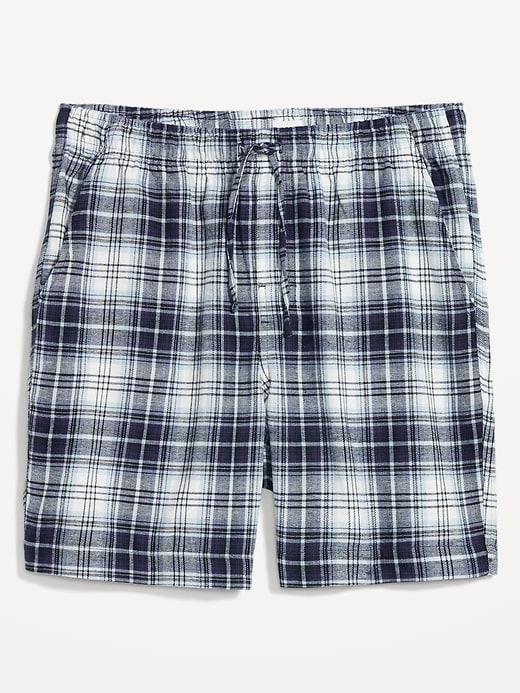 Flannel Pajama Shorts for Men Product Image