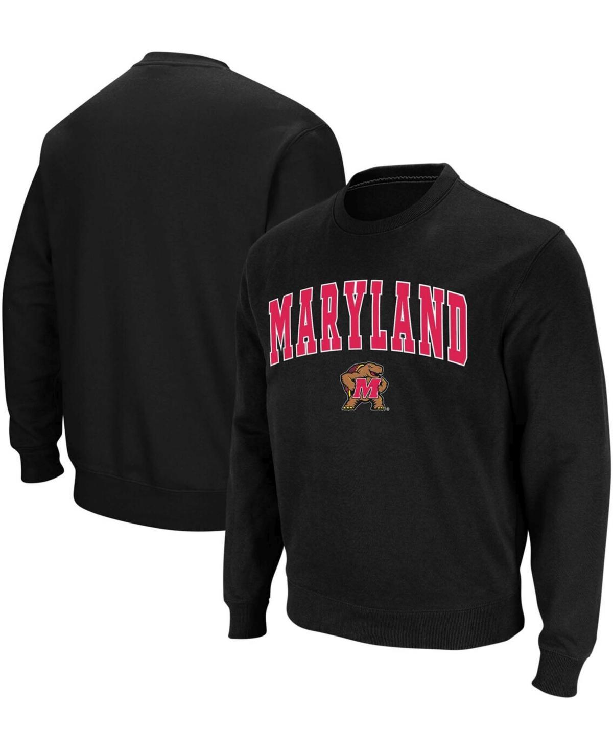 Colosseum Mens Maryland Terrapins Arch and Logo Crew Neck Sweatshirt Product Image