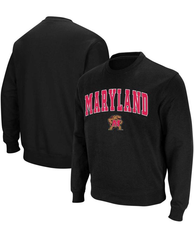 Colosseum Mens Maryland Terrapins Arch and Logo Crew Neck Sweatshirt Product Image