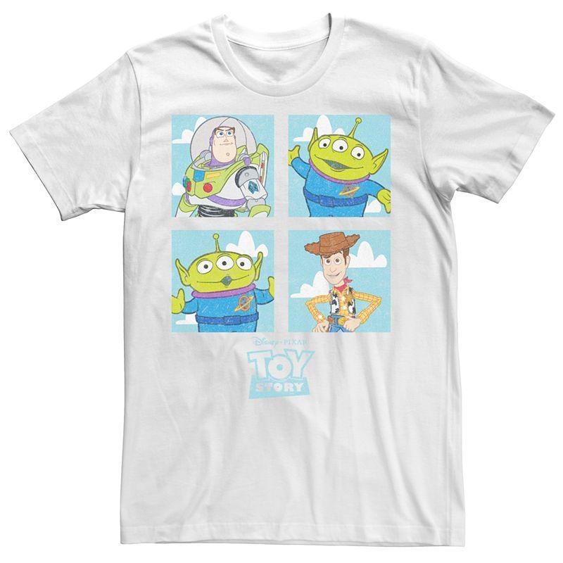 Mens Disney / Pixars Toy Story Buzz Alien Woody Group Shot Tee Product Image