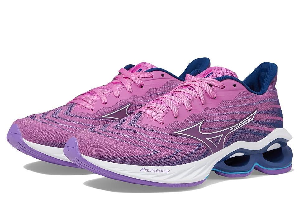 Mizuno Womens Wave Creation 25 SSW - Shoes Rosebud/Navy Peony Product Image