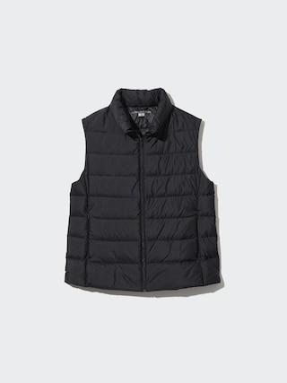 Womens Ultra Light Down Vest with Anti-Static Black Large UNIQLO US Product Image