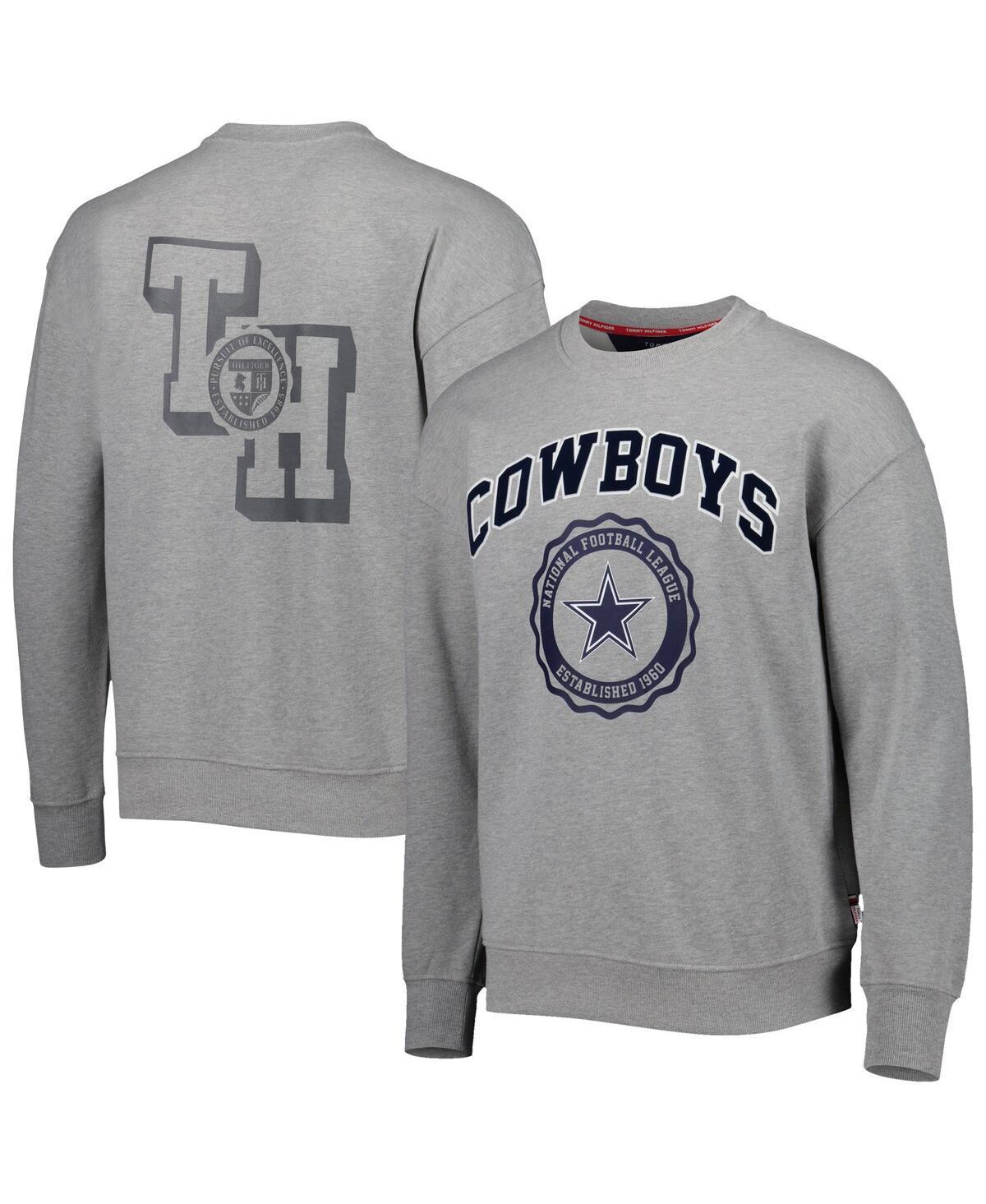 Mens Tommy Hilfiger Heather Gray Dallas Cowboys Ronald Crew Sweatshirt Product Image