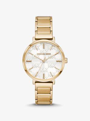 Oversized Pavé Logo -Tone Watch Product Image