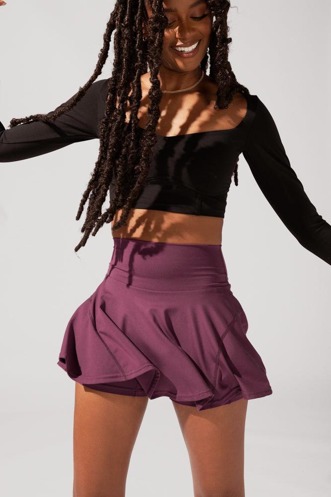 Twirl Skort - Plum Product Image