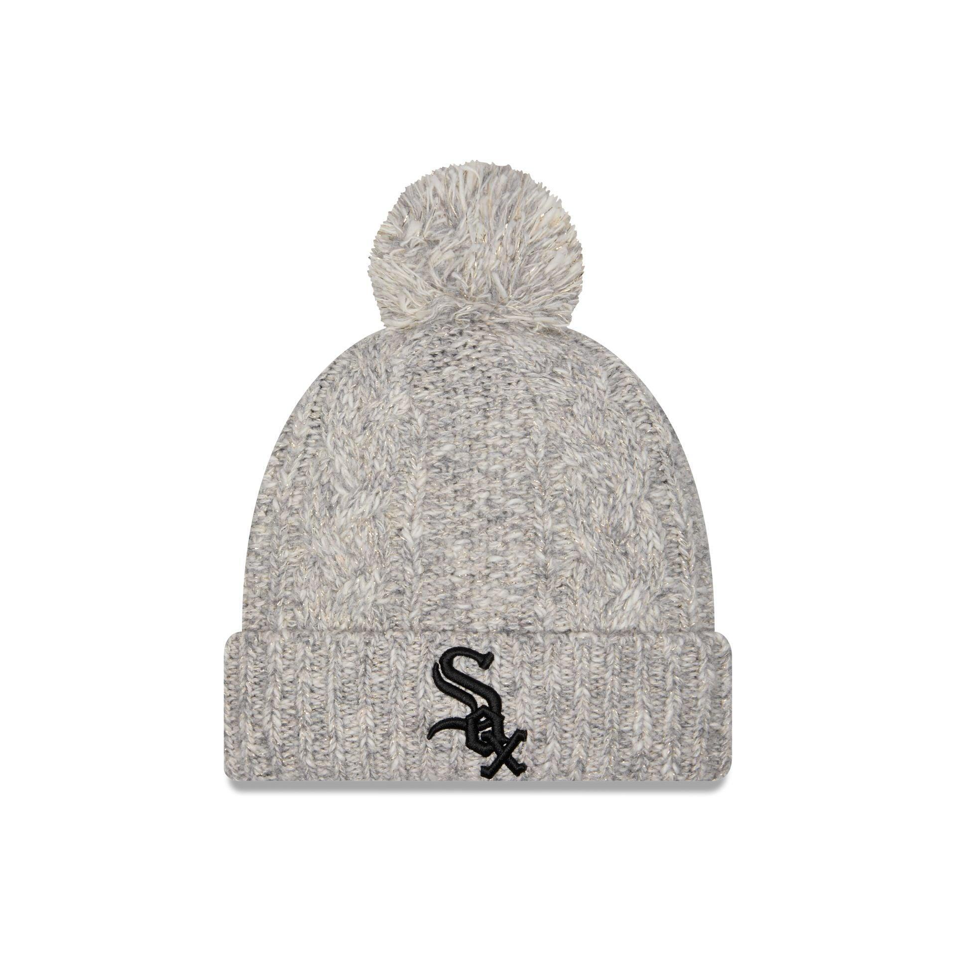 Chicago White Sox Shimmer Pom Knit Hat Male Product Image