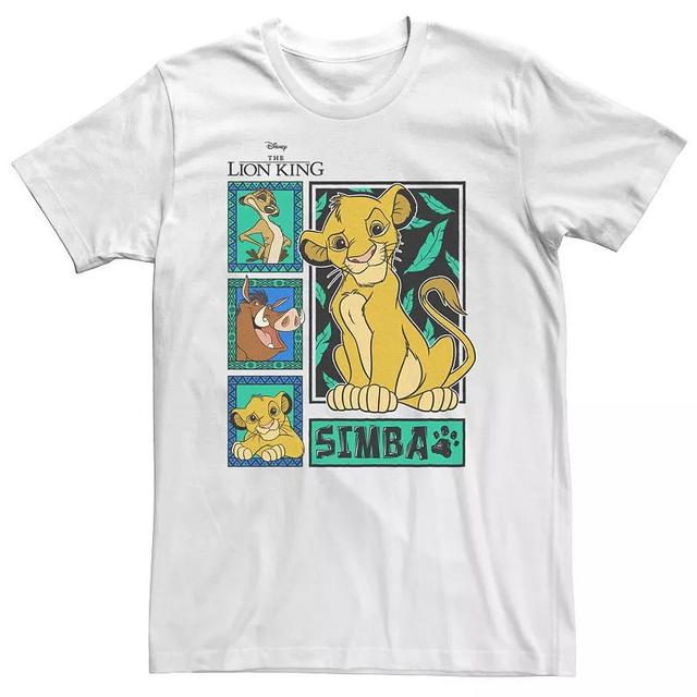 Disneys The Lion King Simba Big & Tall Jungle Panels Tee, Mens Product Image