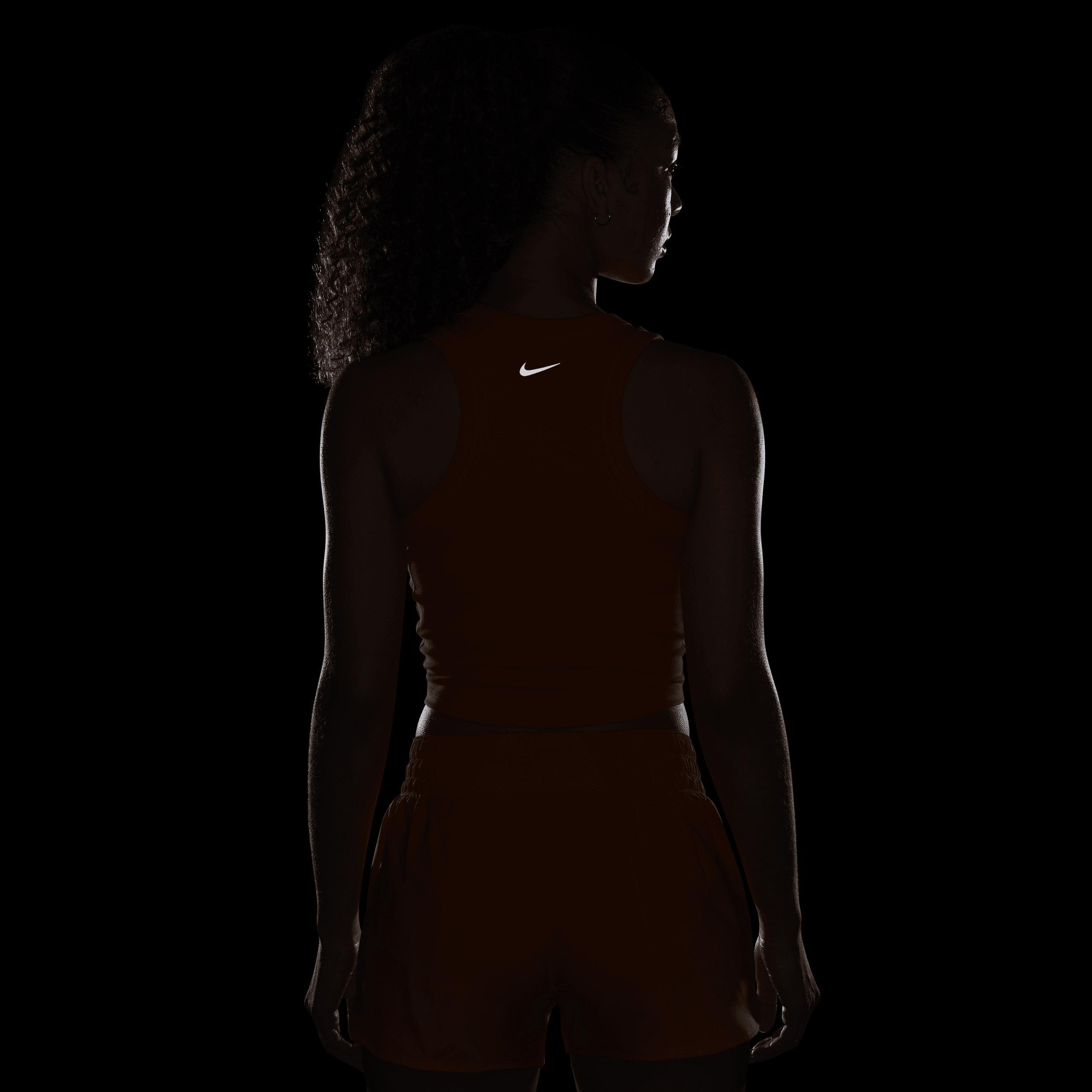 Nike Womens One Fitted Dri-FIT Cropped Tank Top Product Image