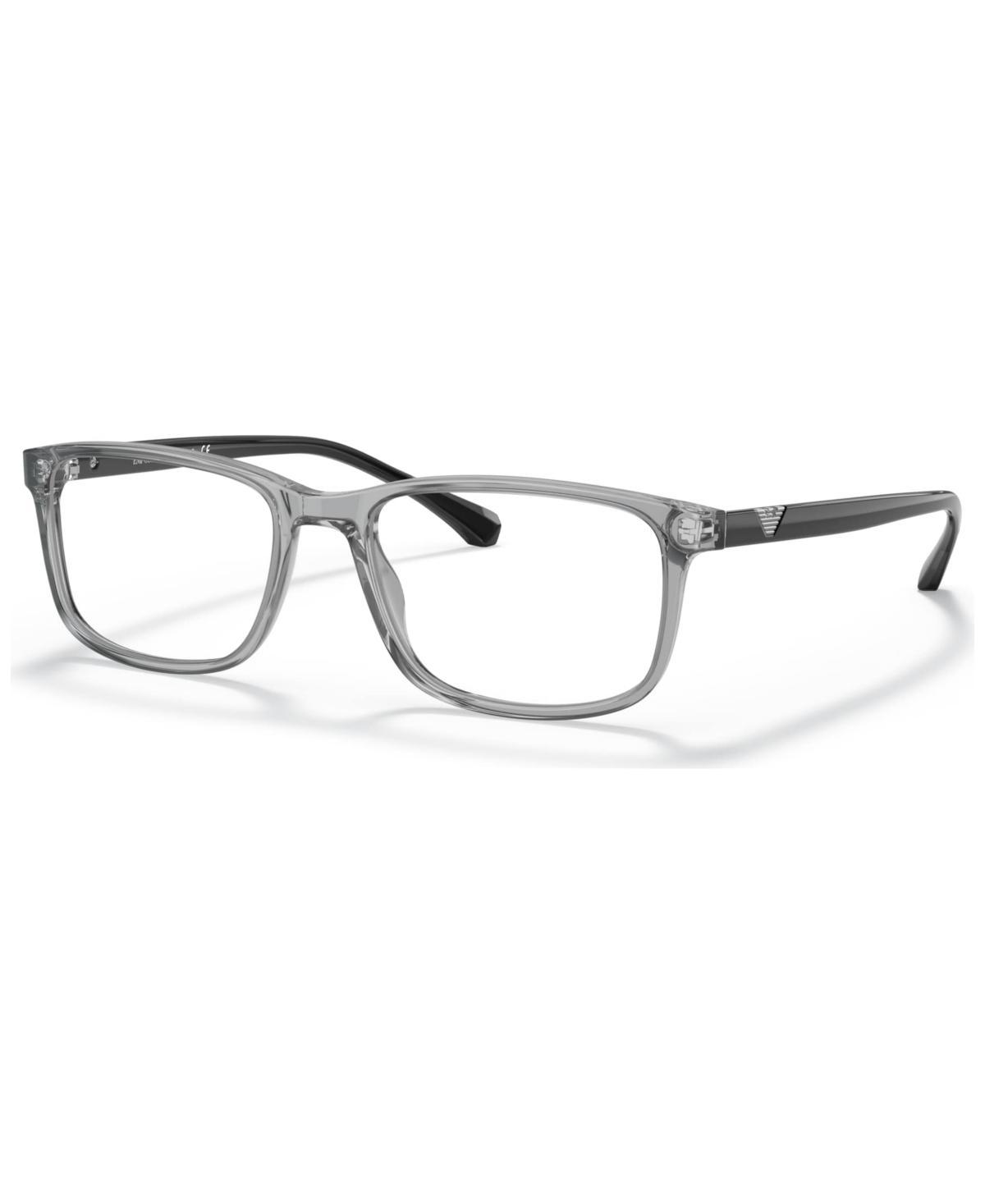 Emporio Armani Mens Eyeglasses, EA3098 - Matte Striped Blue Product Image