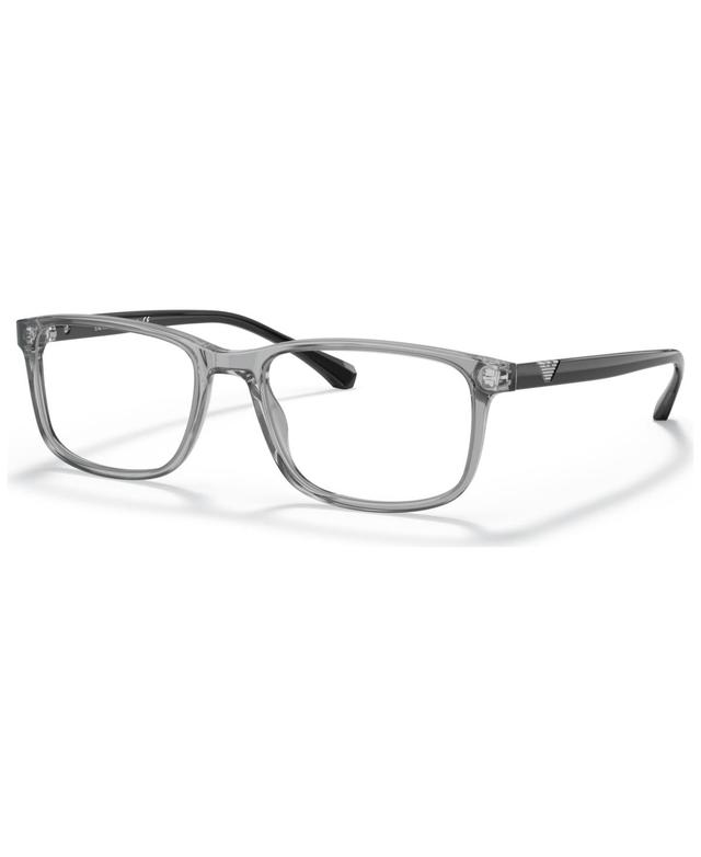 Emporio Armani Mens Eyeglasses, EA3098 - Matte Striped Blue Product Image