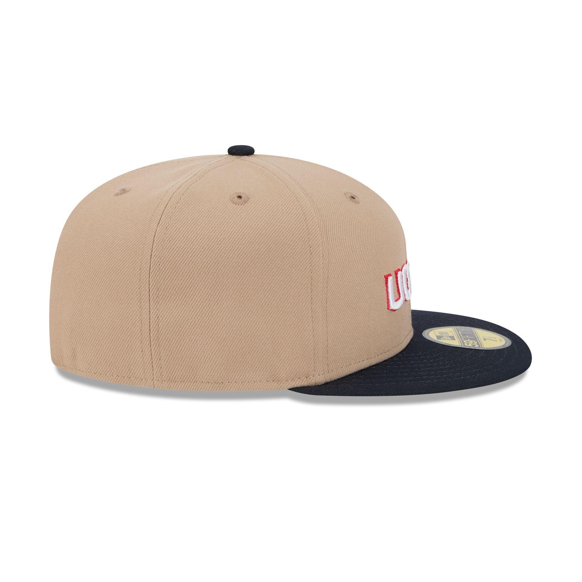 Connecticut Huskies Camel 59FIFTY Fitted Hat Male Product Image