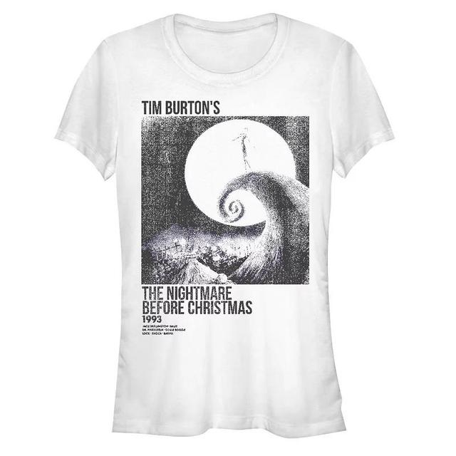 Disneys The Nightmare Before Christmas Womens Distressed Poster Tee, Girls Product Image