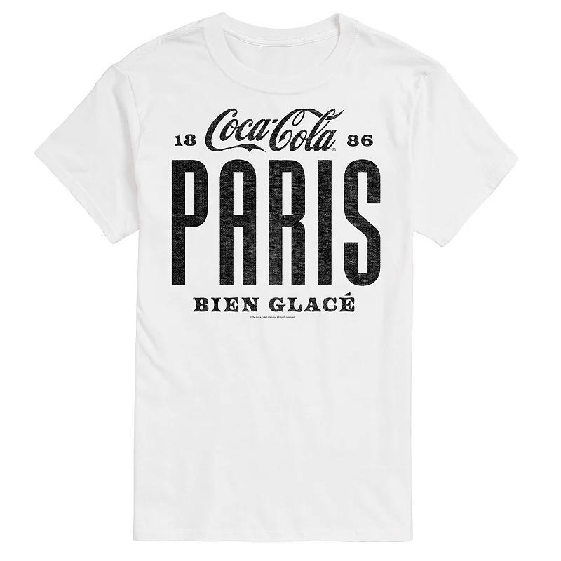 Mens Coca-Cola Paris Graphic Tee Grey Red Product Image