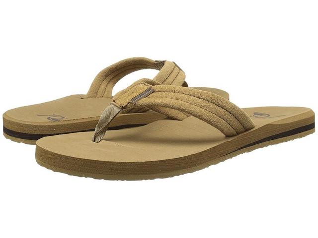 Quiksilver Mens Carver Suede Flip Flops Product Image