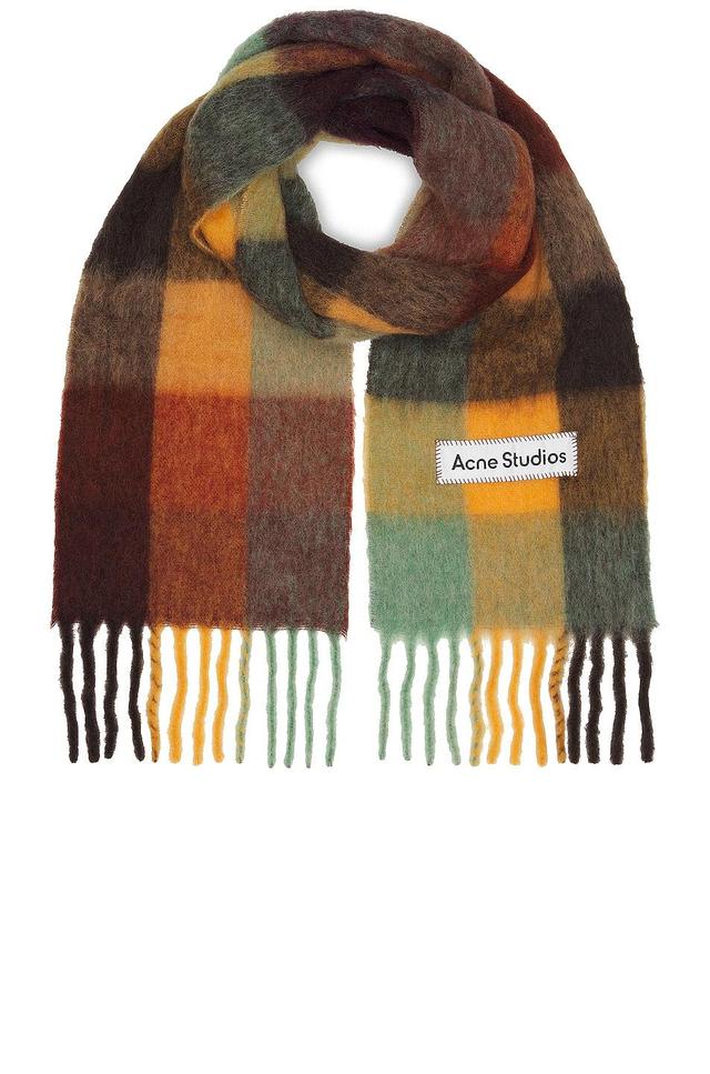 Mens Main Vally Checkered Fringe Scarf Product Image