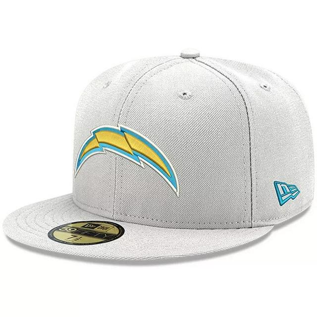 Mens New Era Los Angeles Chargers Omaha Primary Logo 59FIFTY Fitted Hat Product Image