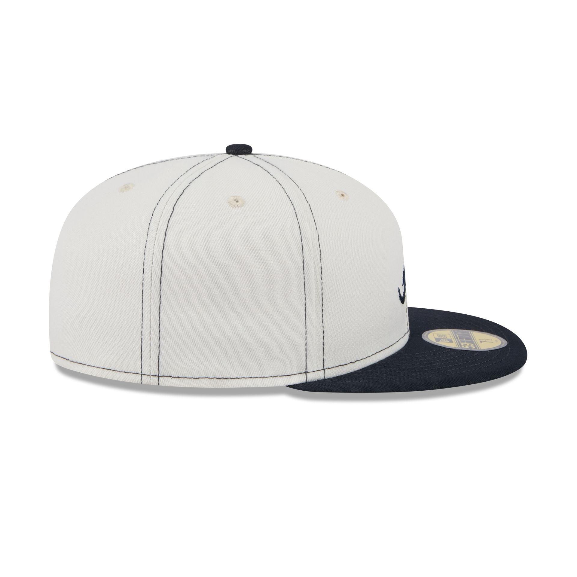 Atlanta Braves Sandy Linen 59FIFTY Fitted Hat Male Product Image