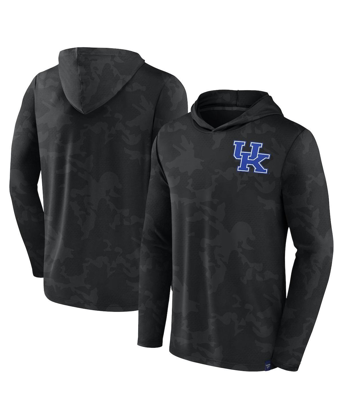 Mens Fanatics Black Kentucky Wildcats Camo Hoodie Long Sleeve T-shirt Product Image