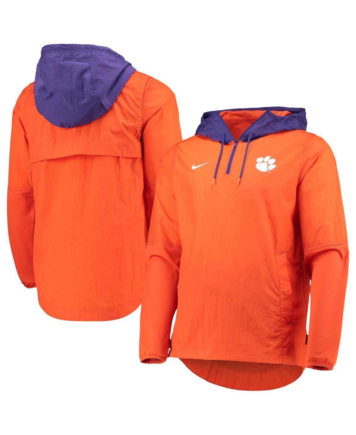 Mens Nike /Purple Clemson Tigers Player Quarter-Zip Jacket Product Image