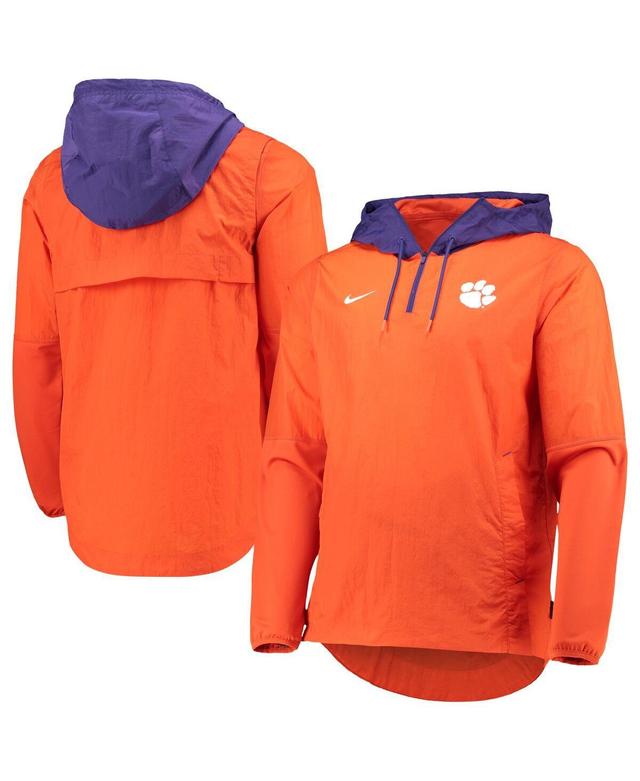 Mens Nike /Purple Clemson Tigers Player Quarter-Zip Jacket Product Image