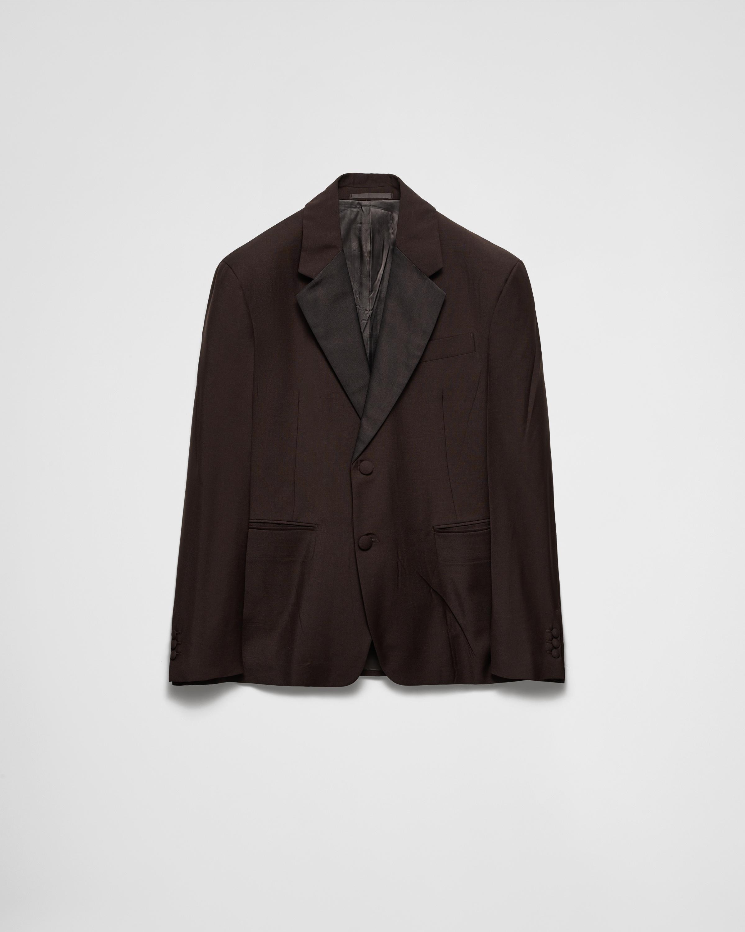 Mohair wool single-breasted jacket Product Image