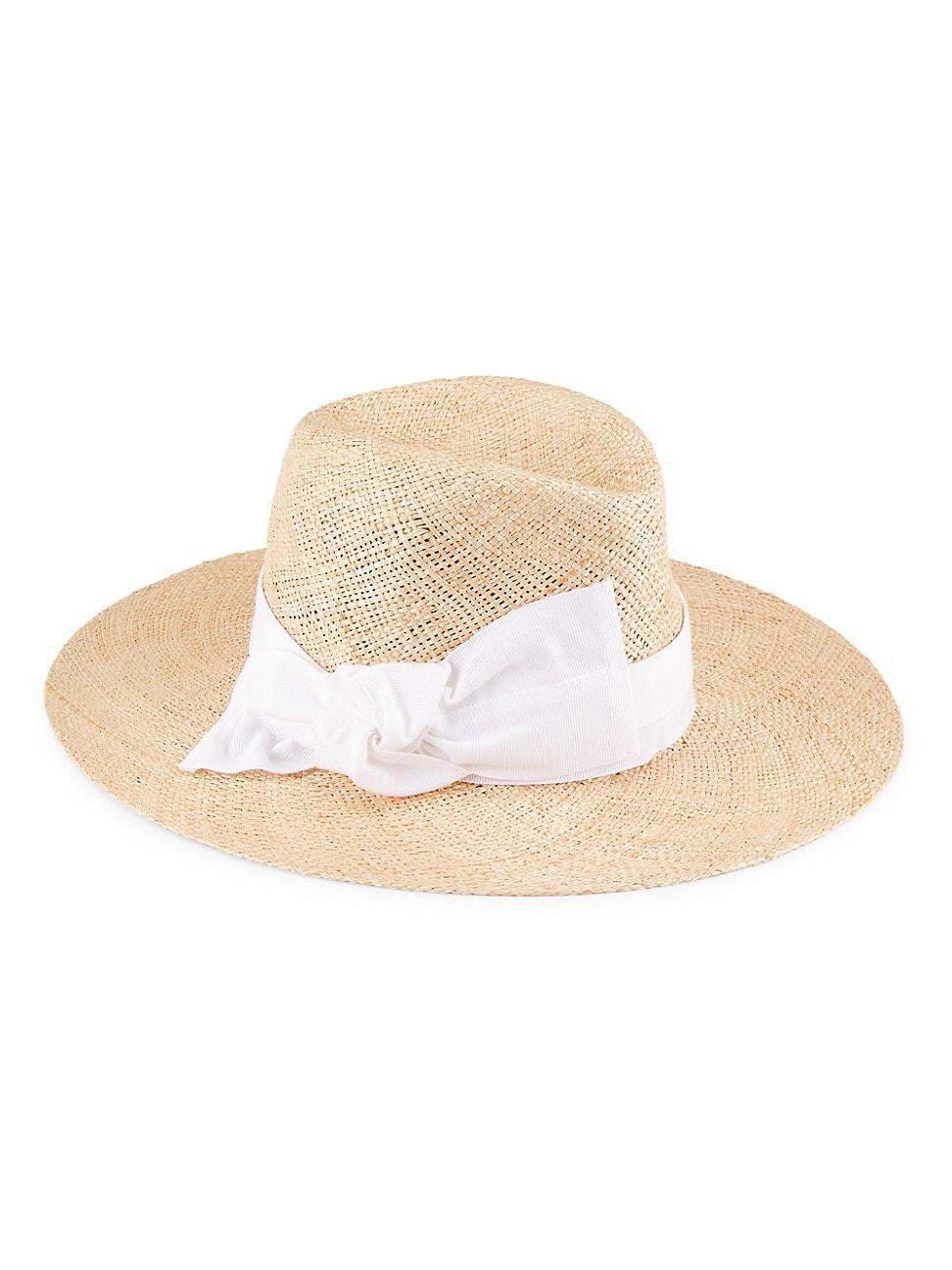 Womens Harper Straw Wide-Brim Fedora Product Image