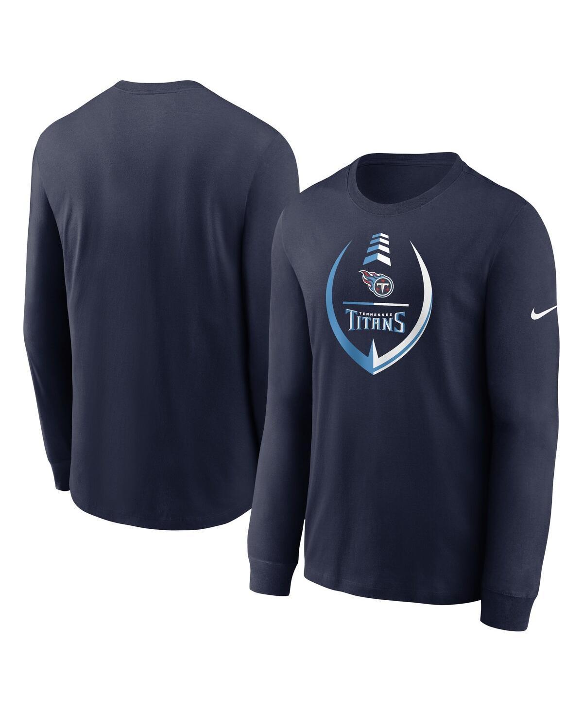 Mens Nike Navy Tennessee Titans Icon Legend Logo Performance Long Sleeve T-shirt Product Image