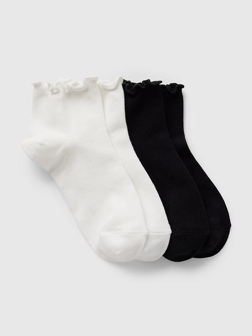 Ruffle-Trim Ankle Socks (2-Pack) Product Image