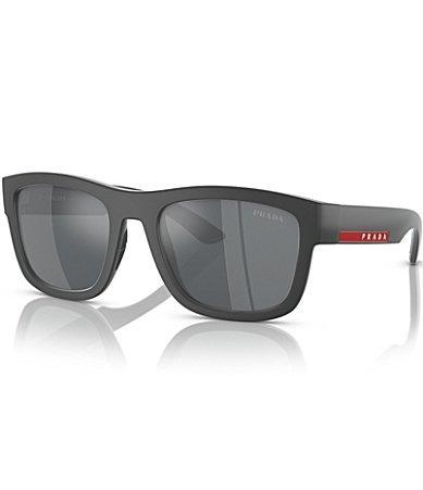 Prada Mens PS 01ZS 56mm Mirrored Pillow Sunglasses Product Image