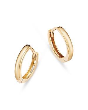 Moon & Meadow 14K Yellow Gold Extra Small Huggie Hoop Earrings Product Image