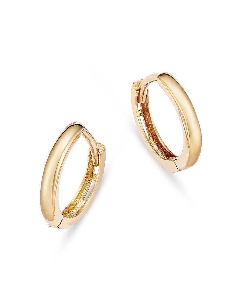 Moon & Meadow 14K Yellow Gold Extra Small Huggie Hoop Earrings - Female Product Image