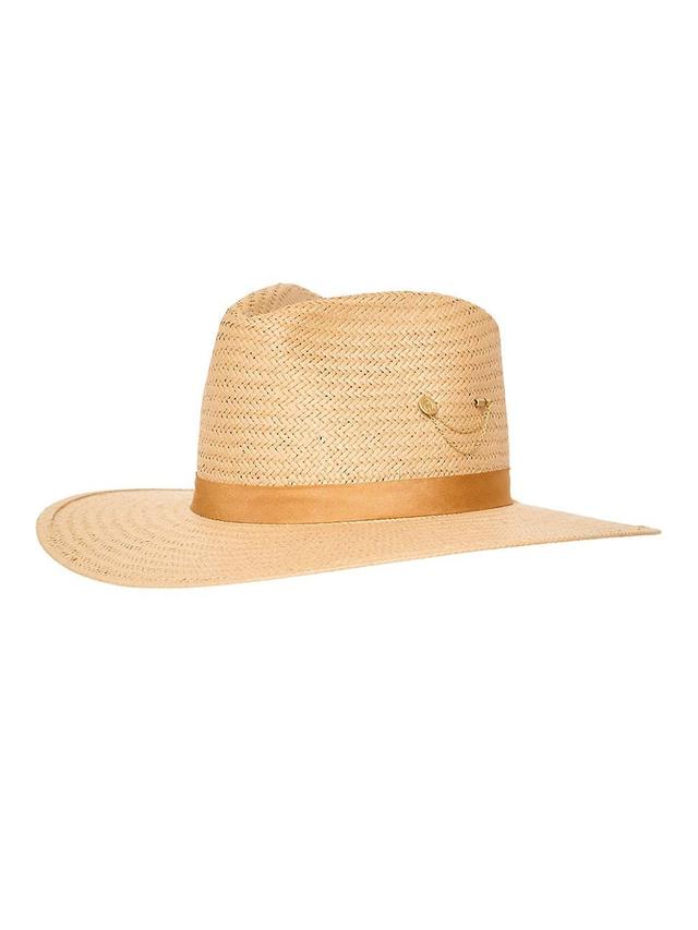 Womens Wanderer Packable Straw Fedora Product Image