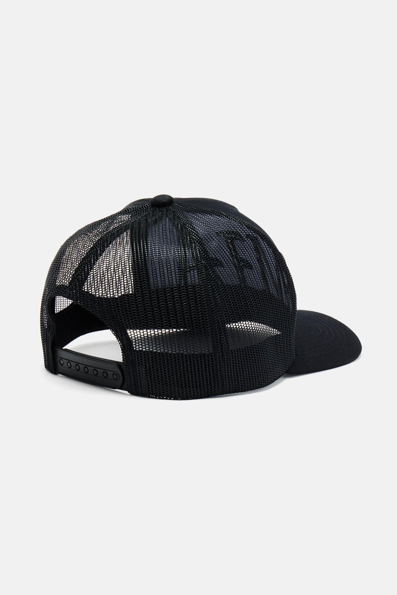 Miami Twill Trucker Hat - Black/Black Product Image