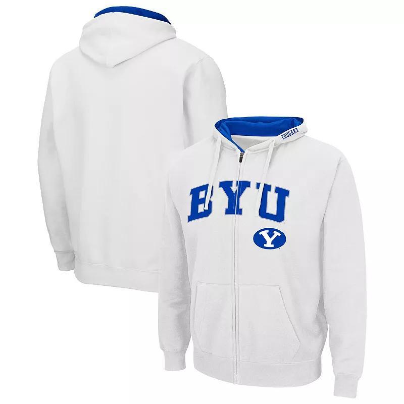 Mens Colosseum BYU Cougars Arch & Team Logo 3.0 Full-Zip Hoodie Product Image