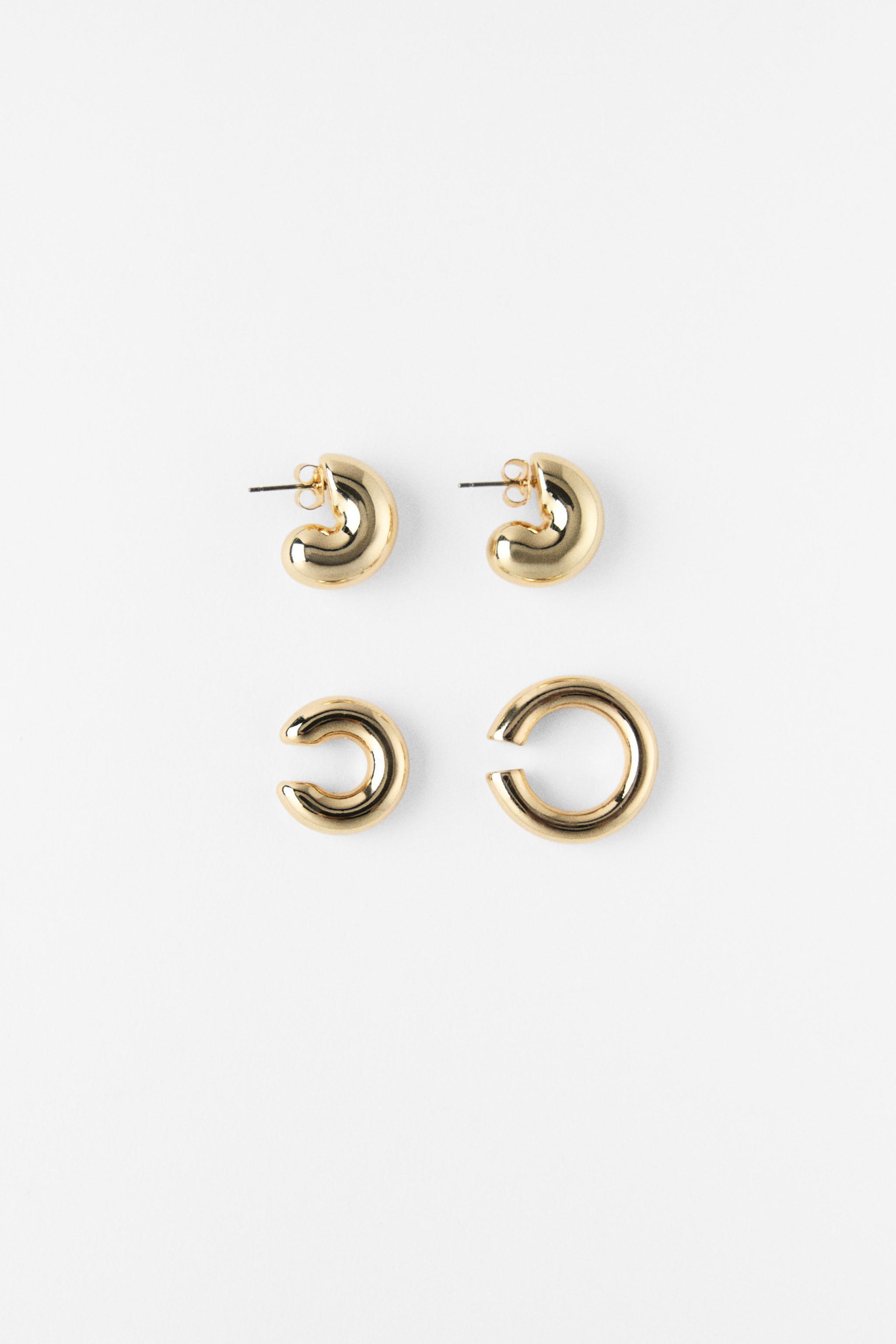 PACK OF EAR CUFF HOOP EARRINGS Product Image