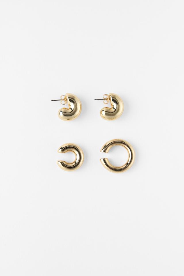 PACK OF EAR CUFF HOOP EARRINGS Product Image